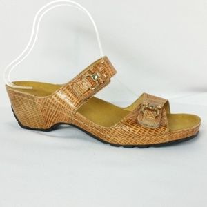 Helle Comfort Size 40/US 9 Brown Sandal S4-27